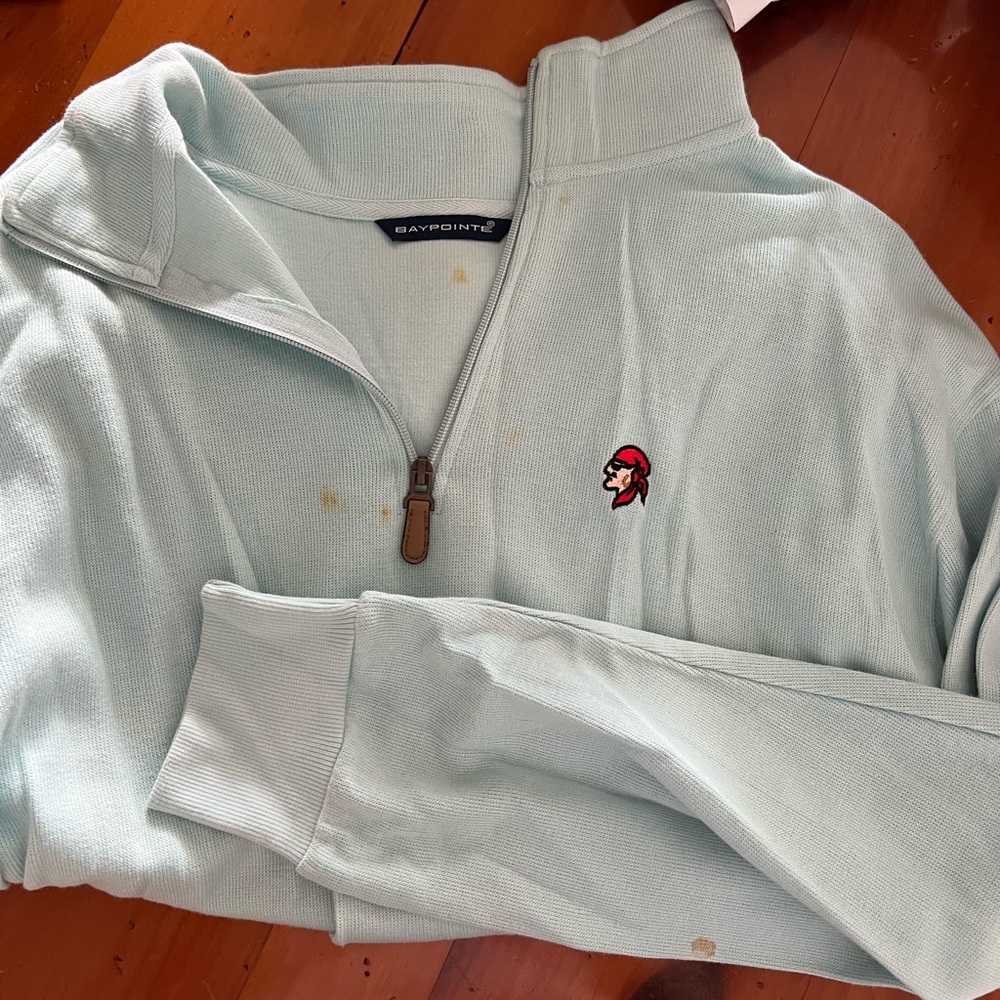 Stained crew neck